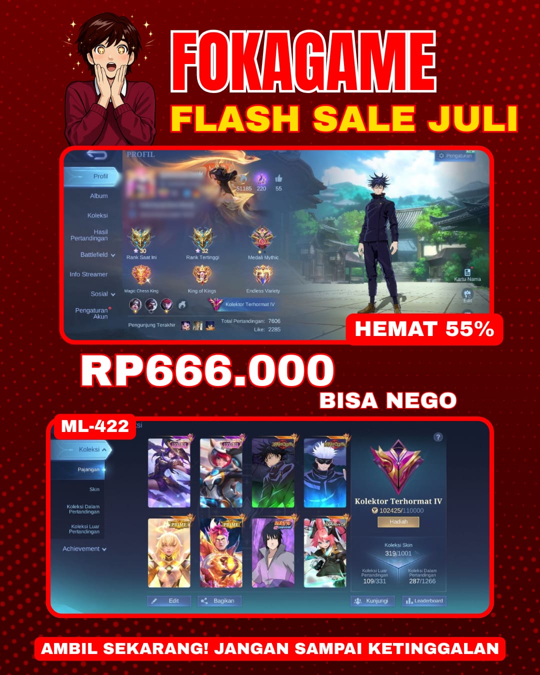 XAVIER JUJUTSU KAISEN,JULIAN JUJUTSU KAISEN, FANNY LUCKYBOX